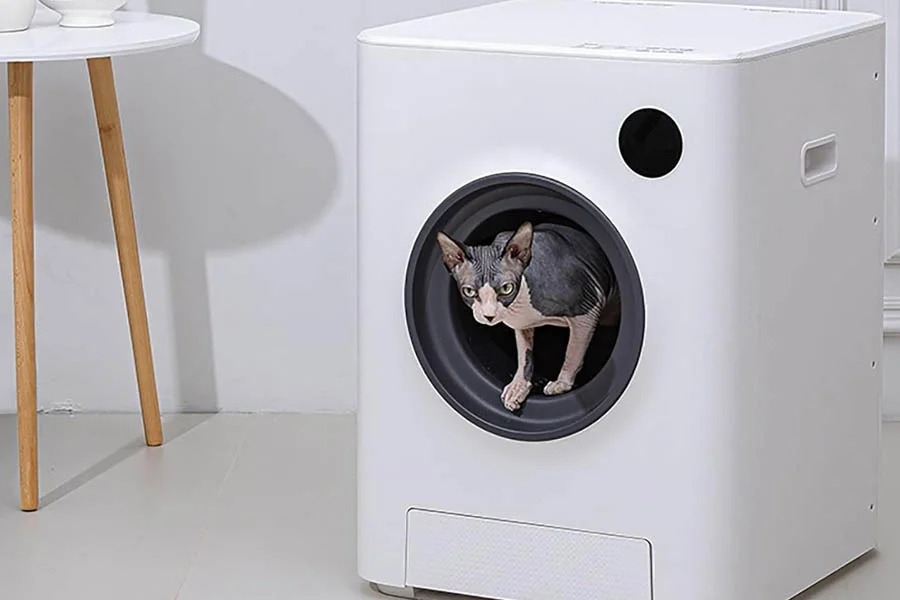 semi automatic cat litter box